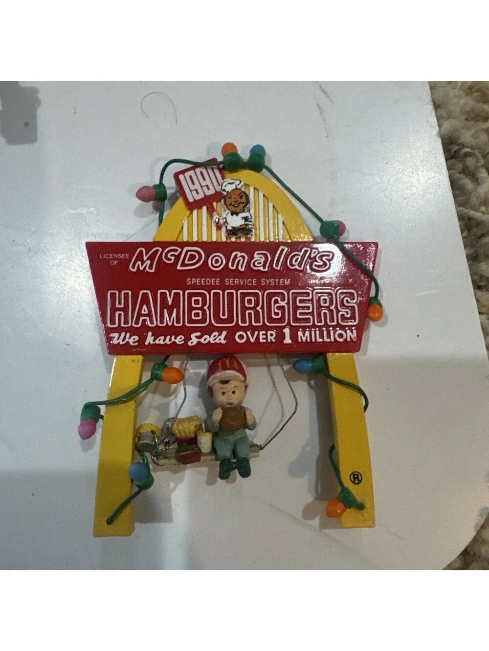12 VTG Mcdonald's ornaments from the 1990's.